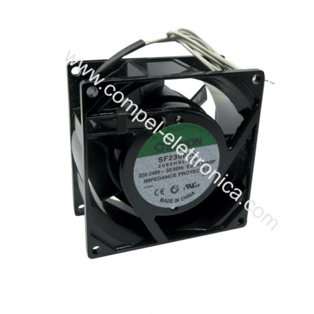 VENTOLE 80X80X38H 230VAC 70mA 14W A BRONZINE SUNON 2 FILI