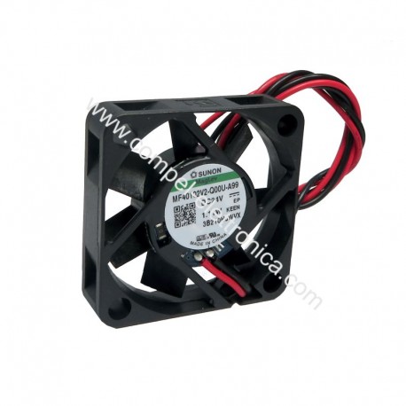 VENTOLE 40X40X10H 24VDC 0,0925A 1,11W A CUSCINETTI 2 FILI SUNON