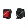 INTERRUTTORE BIPOLARE 2 POSIZIONI ON-OFF/ DPST 16A 250Vac LUMINOSO ROSSO