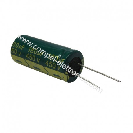 CONDENSATORI ELETTROLITICI 180uF 450V 105°C LOW IMP. 18x40mm