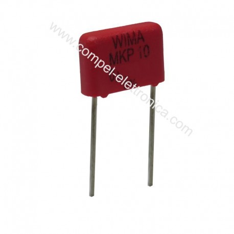 CONDENSATORI POLIESTERE METAL BOX 100KpF 250Vdc PASSO 10MM WIMA