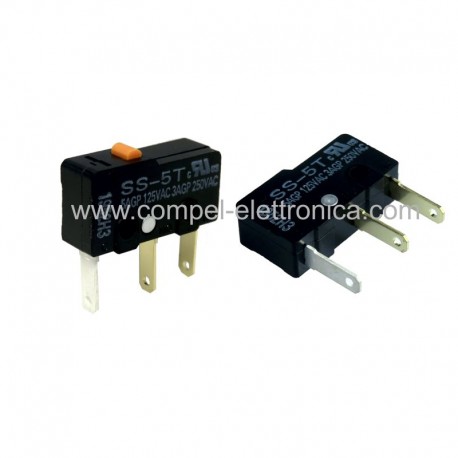 MICRODEVIATORE SWITCH 5A 125VAC ON-(ON) SPDT A FASTON