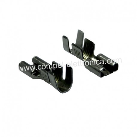 FASTON FEMMINA ACCIAIO NICHELATO 6,3 MM