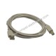 CAVO USB A / USB B 2.0 MASCHIO-MASCHIO 5MT GRIGIO
