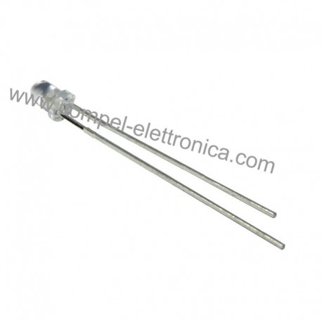 DIODO LED 3MM ALTA LUMINOSITA' BIANCO 6,3 KMC