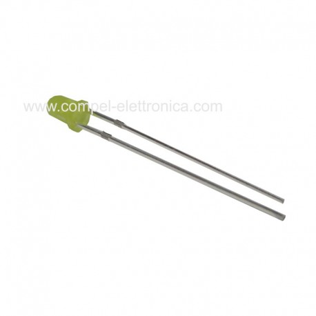 DIODO LED 3MM CILINDRICO GIALLO 220-330MCD
