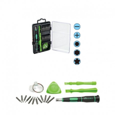 KIT UTENSILI PER RIPARAZIONE TABLET SMARTPHONE NOTEBOOK 17 in 1 SD-9314