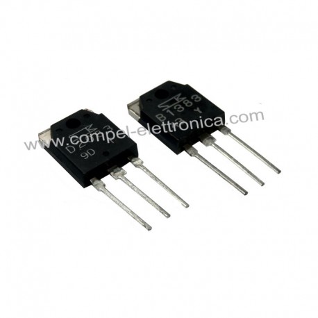 COPPIA 2SB1383/2SD2083 P/N DARL 120V 25A 120W TO3P SANKEN