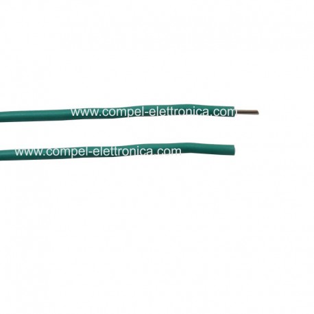 CONDUTTORE ISOLATO VERDE 1X0,75MM IN RAME STAGNATO FILO RIGIDO