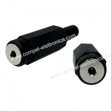 PRESA ALIMENTAZIONE DC Ø 2,35MM 0,7MM VOLANTE PVC JAPAN ALTA QUALITA'