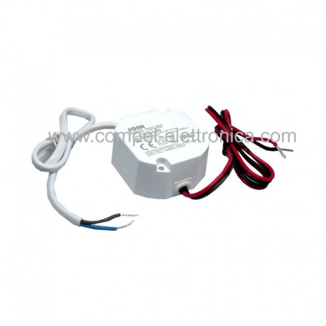 ALIMENTATORE SWITCH PER LED CV 12V 12W 1A TENSIONE COSTANTE IP67 BIANCO