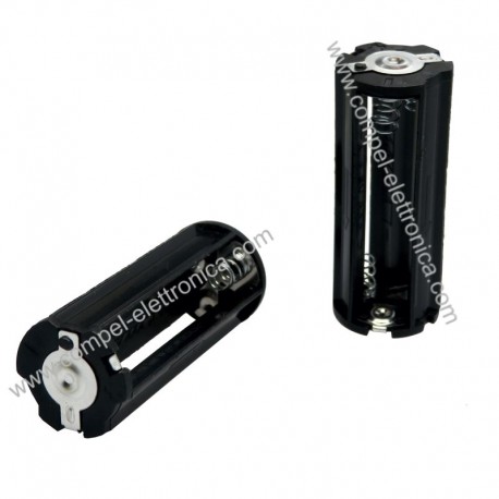 PORTABATTERIE PER 3 MINISTILO AAA CILINDRICO A CONTATTO