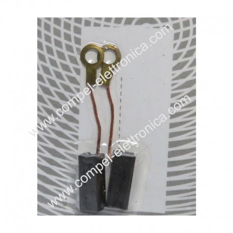 CARBONCINI LARGH. 6,3X6,3X16MM CON FILO E OCCHIELLO KIT 2PZ