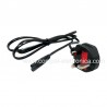 CAVO ALIMENTAZIONE PRESA IEC320-C7 A SPINA INGLESE BS-1363-A FUSE 13A