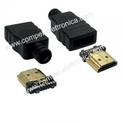 SPINA HDMI A SALDARE X CAVO AWG26/28 GOLD