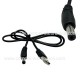 CAVO ALIMENTAZIONE da USB a SPINA DC 5,5/2,1 LUNGHEZZA 0,8MT