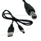 CAVO ALIMENTAZIONE da USB a SPINA DC 5,5/2,5 LUNGHEZZA 0,8MT