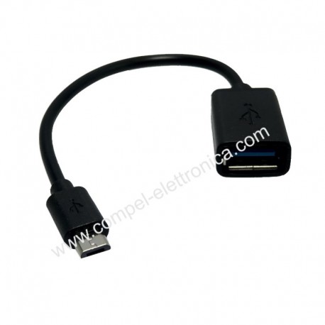 CAVO OTG MICRO USB/A MASCHIO AD USB/A FEMMINA