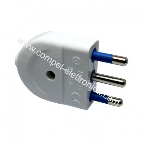 SPINA RETE 16A 250VAC 2P T BIANCA