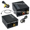 CONVERTITORE AUDIO DIGITALE OTTICO AD AUDIO ANALOGICO STEREO CUFFIE AMPL