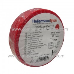 NASTRO ELETTROISOLANTE 15MM X 10MT SPESS.150µM ROSSO