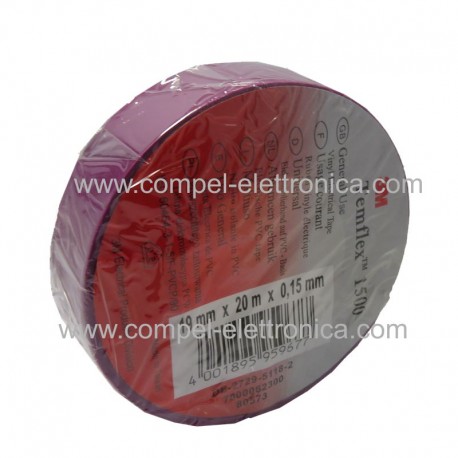 NASTRO ELETTROISOLANTE 19MM X 20MT SPESS.150µM VIOLA