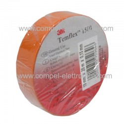 NASTRO ELETTROISOLANTE 19MM X 20MT SPESS.150µM ARANCIO