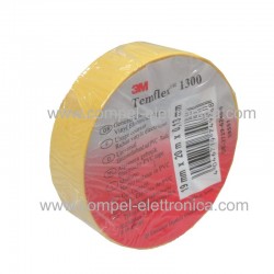 NASTRO ELETTROISOLANTE 19MM X 20MT SPESS.130µM GIALLO