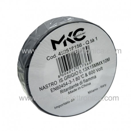 NASTRO ISOLANTE 15MMX10MT GRIGIO