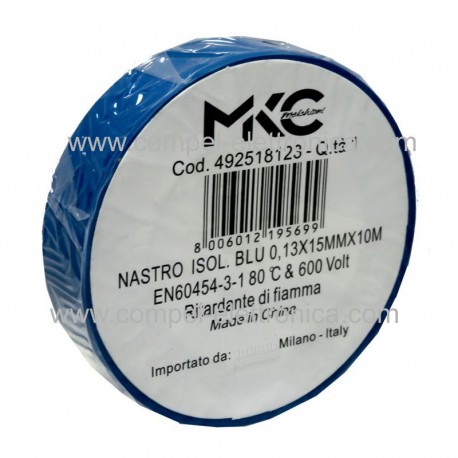 NASTRO ISOLANTE 15MMX10MT BLU