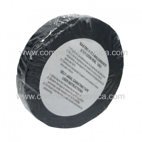 NASTRO AUTOAGGLOMERANTE 19MM X 10MT NERO