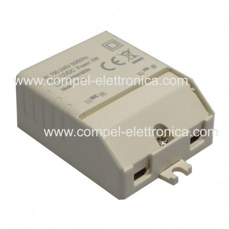 ALIMENTATORI LED DRIVER 12VDC 6W 0,5A IP23 A MORSETTO